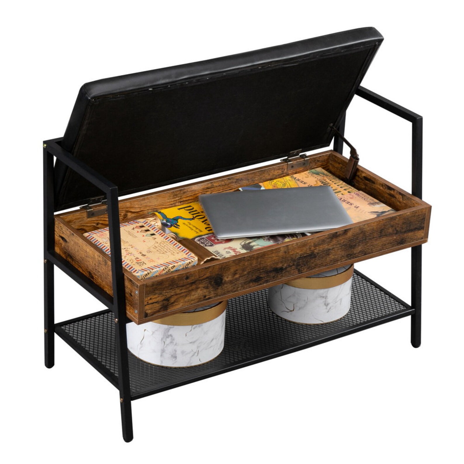 Banco de almacenamiento de zapatos Organizador de banco de | Etsy