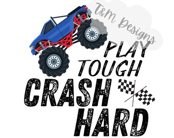 Clipart de Monster Truck: Diseño de juego intenso (Descarga digital)
