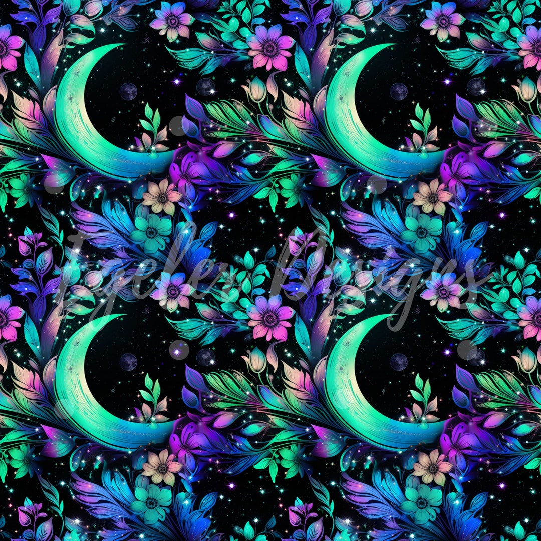 seamless-moon-pattern-seamless-floral-moon-pattern-galaxy-etsy