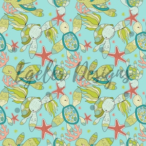 Sea turtle seamless pattern, Colorful turtle pattern, sea turtle clipart, digital download, seamless, pattern, sea turtle pattern papers,png