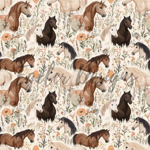 nahtloses Aquarell Pferde Muster,Pferde Muster, nahtlose Muster, Pferde, Musterpapiere, Pferd Scrapbooking, Pferd Clipart, digitales Muster