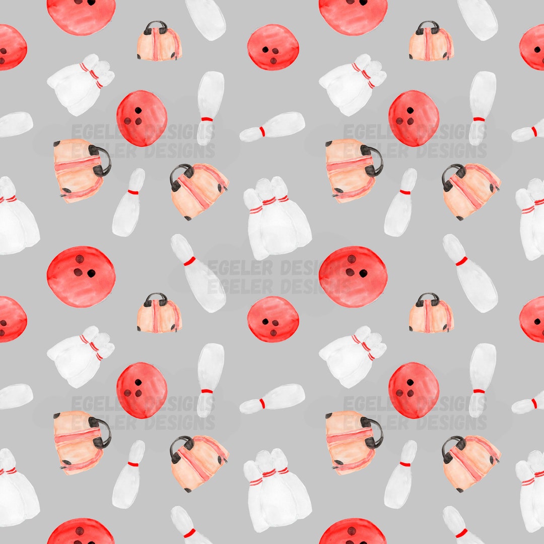 Seamless Pattern, Bowling Pattern, Sports Pattern, Seamless, Pattern ...