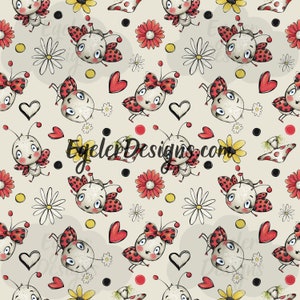 Seamless pattern, bug pattern, watercolor pattern, seamless, pattern, clipart, bug clipart, lady bug pattern, png, scrapbooking, boy pattern