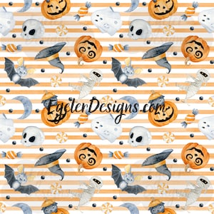Seamless pattern, halloween pattern, bat pattern, pumpkin pattern, digital download, seamless, pattern, png, halloween clipart, halloween