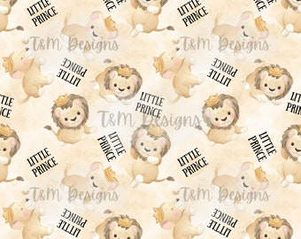 Little prince lion seamless pattern, boy pattern, lions, cute lion pattern, lion clipart, little prince pattern, seamless pattern, png