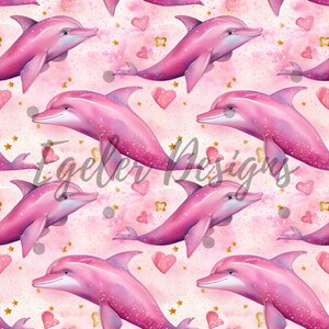 Rosa Delfin nahtlose Muster,Nahtloses Muster,Digitales Papier,Digital,Papier,Nahtlos,Hintergrund,Design,Clipart,Druck,Muster,Delfin nahtlos