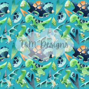 seamless pattern/dinosaurs/valentines dinosaur/valentine seamless design/scrapbooking/decal/planner/cards/stickers/svg/png/watercolor dinos