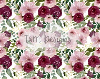 seamless pattern, watercolor floral clipart, original watercolor, watercolor digital paper, floral watercolor digital paper, png, download