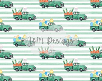 Boy easter seamless pattern, easter trucks pattern, vintage truck pattern, scrapbooking, digital download, easter pattern, vintage truck
