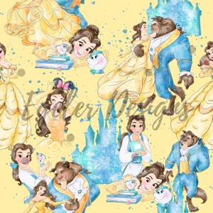 Modello senza cuciture, modello principessa, regno magico senza cuciture, senza cuciture, modello, bellezza e il modello, download digitale, clipart principessa