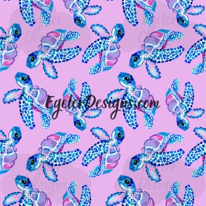 Meeresschildkröte nahtlose Muster, bunte Schildkröte Muster, Meeresschildkröte Clipart, digitaler Download, nahtlos, Muster, Meeresschildkröte Musterpapiere, png