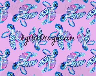 Sea turtle seamless pattern, Colorful turtle pattern, sea turtle clipart, digital download, seamless, pattern, sea turtle pattern papers,png