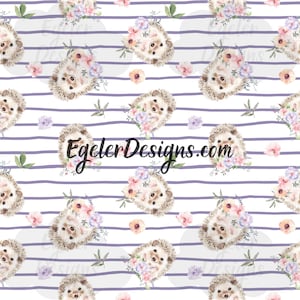 Padrão sem emenda, clipart de ouriço feminino, padrão de ouriço, sem costura, padrão, download digital, aquarela, clipart em aquarela, png, fofo