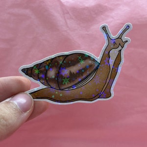 Shiny giant African land snail sticker