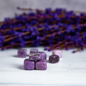 Lepidolite Cubes, Metaphysical Crystals, Reiki, Meditation, Spiritual, Witchy, Altar, Gifts, High Vibration, Chakra, Wiccan, Stones, Rocks