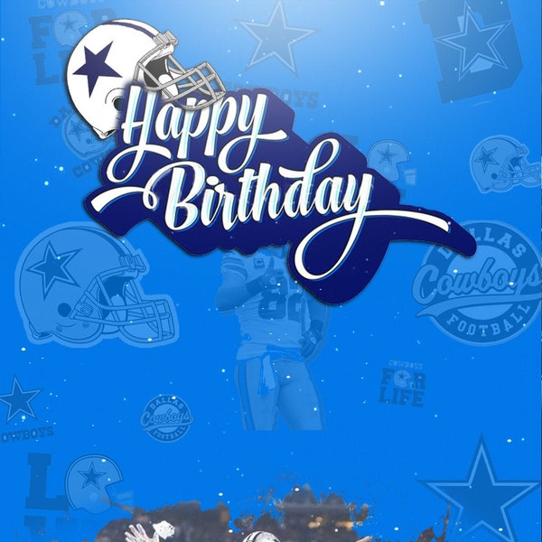 Dallas Cowboys Birthday Cards - Etsy