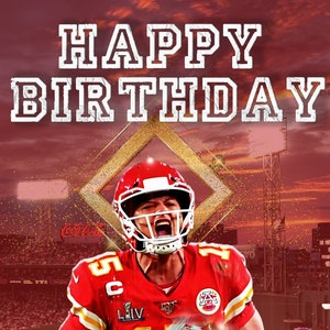 Carte d’anniversaire numérique des Chiefs de Kansas City
