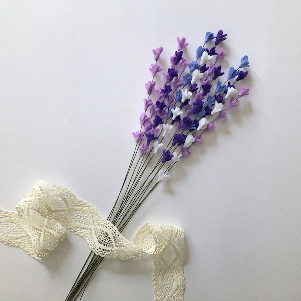 Felt Flower - Lavender in the Colour of Your Choice