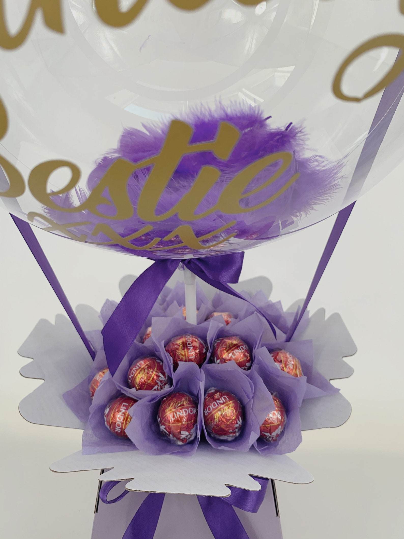 Personalised Bubble Balloon Chocolate Bouquet birthday Gift Etsy UK