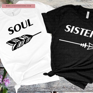 Soul Sisters Best Friends Design PNG Files
