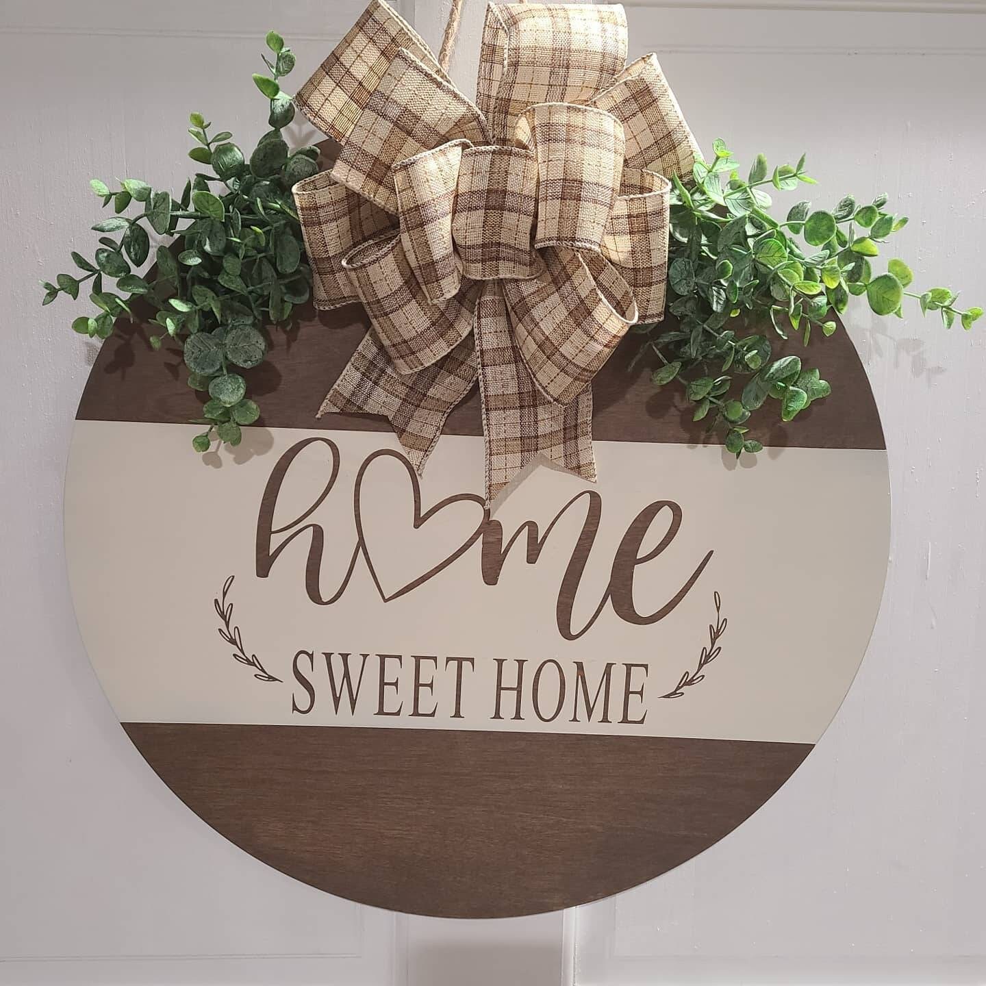 Wooden door hanger handmade farmhouse style home decor Etsy