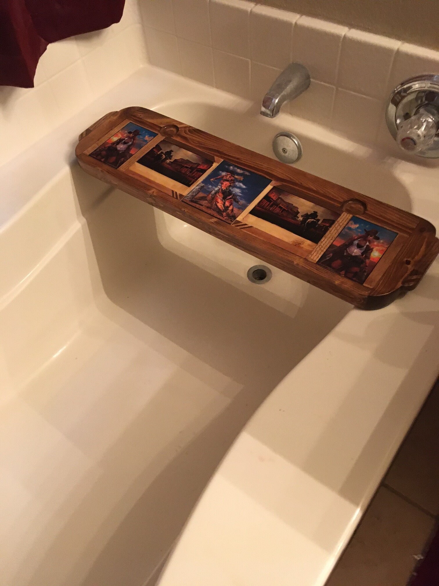 Tub Caddy wooden Etsy