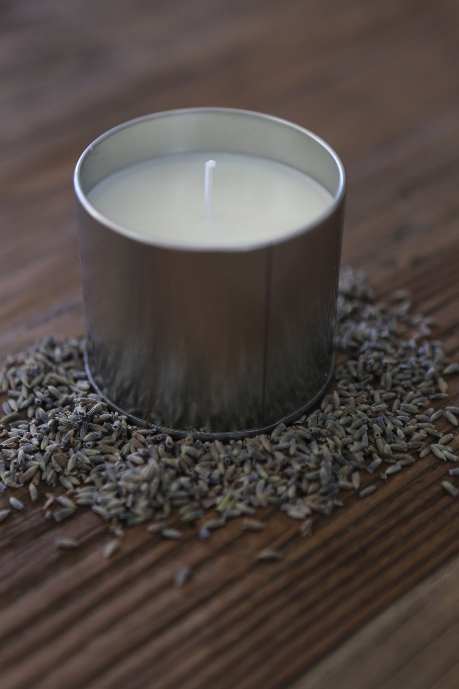 8 oz handpoured soy wax candle tin can rose scented Etsy