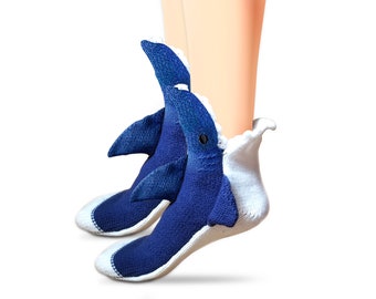 totes shark slippers