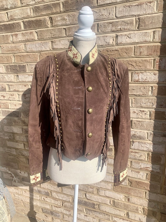 Vintage Scully suede and beaded western jacket