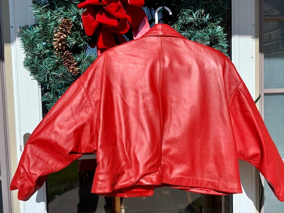 Cassidy Red Leather Jacket - image 2