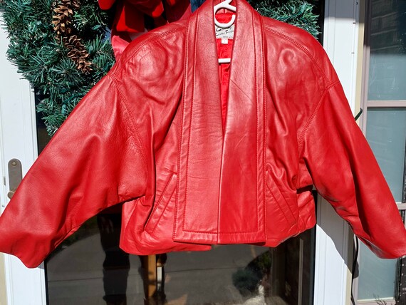 Cassidy Red Leather Jacket