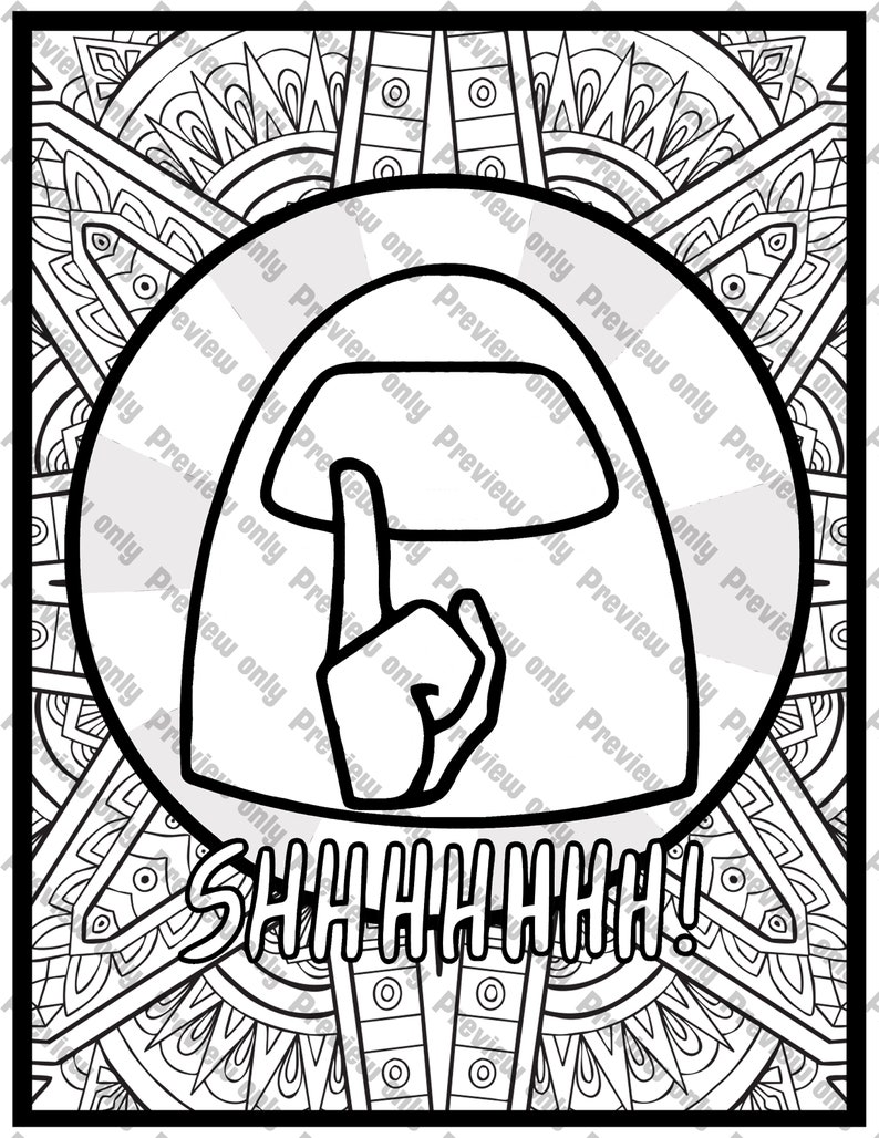 Among Us Coloring Pages For Kids : Among Us Coloring Pages - Free