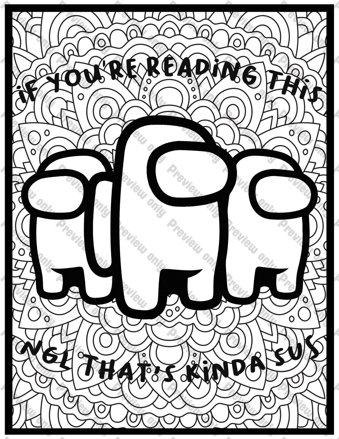 Among us coloring pages hard - ukkoti