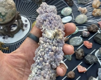 RARE Large Grape Agate, Chalcedony, Botryoidal Chalcedony, Purple Grape Agate