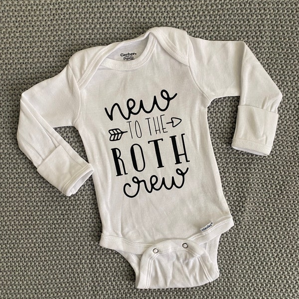 PERSONALIZED Baby Boy Coming Home Onesie | Long Sleeve with Mitten Cuffs