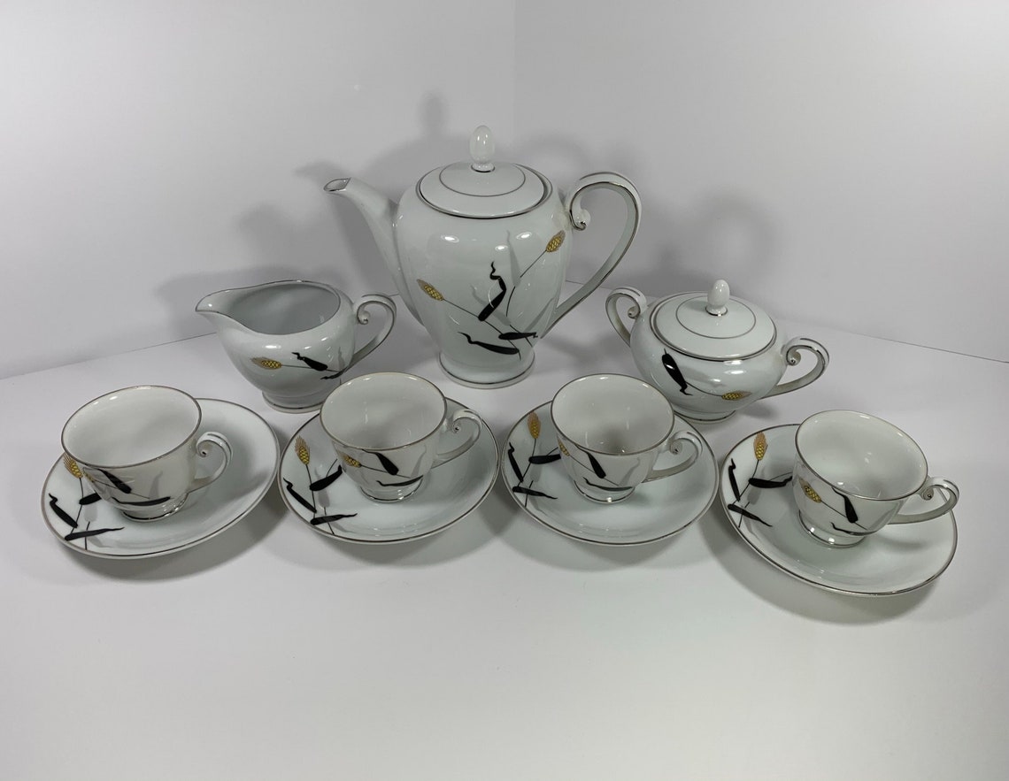 Fukagawa Arita Hand Painted Tea Set Made in Japan Etsy