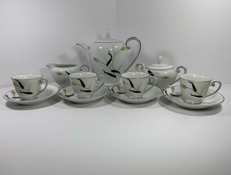 Fukagawa Arita Hand Painted Tea Set Made in Japan Etsy