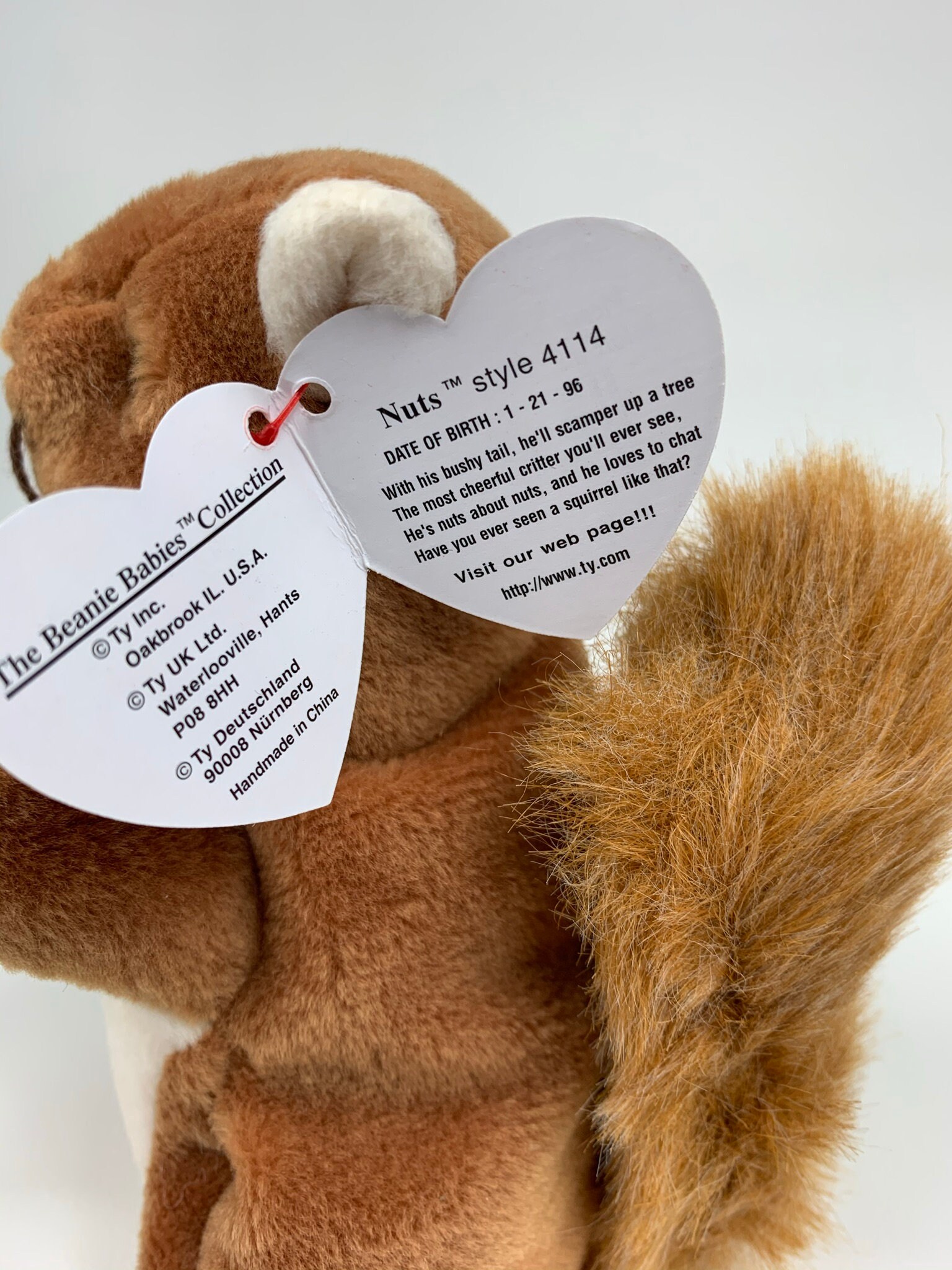 Original Ty Beanie Babys NUTS das Eichhörnchen First Edition Etsy