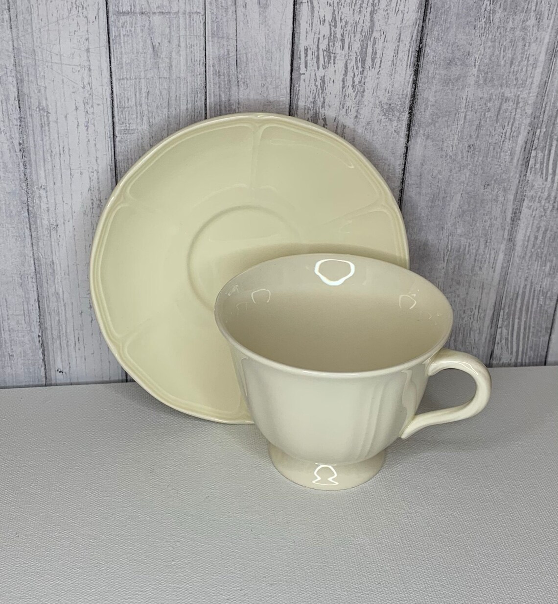 Traditional Wedgwood Tea Cup and Saucer in Queens Shape Etsy