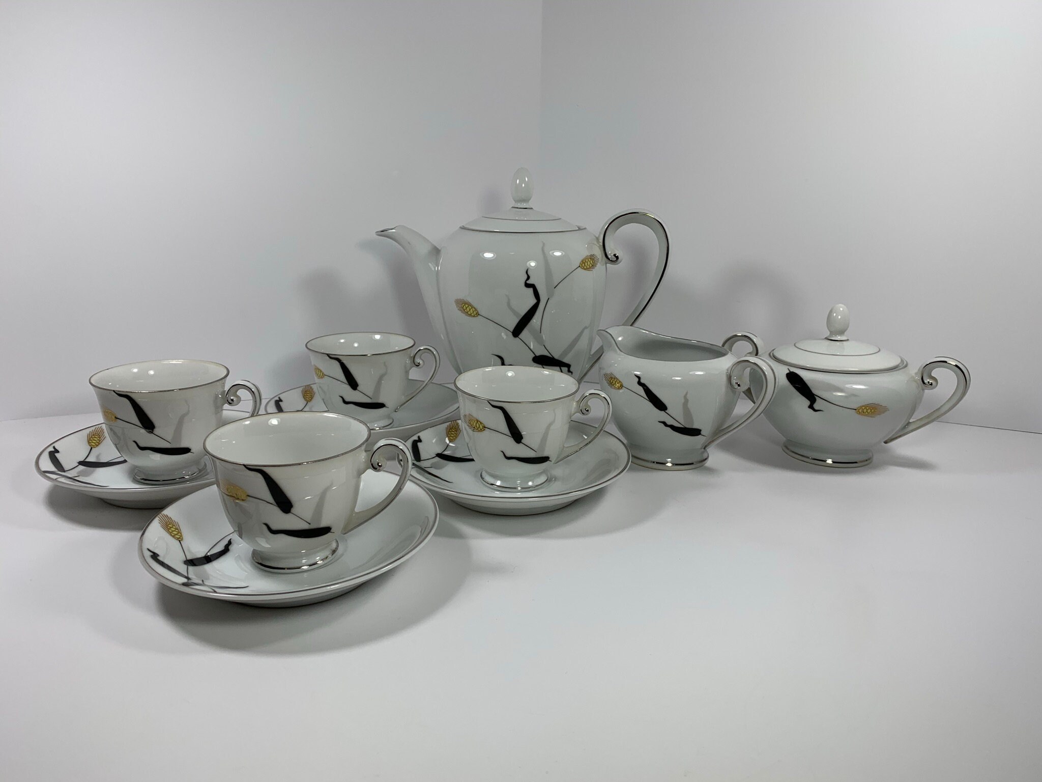 Fukagawa Arita Hand Painted Tea Set Made in Japan Etsy