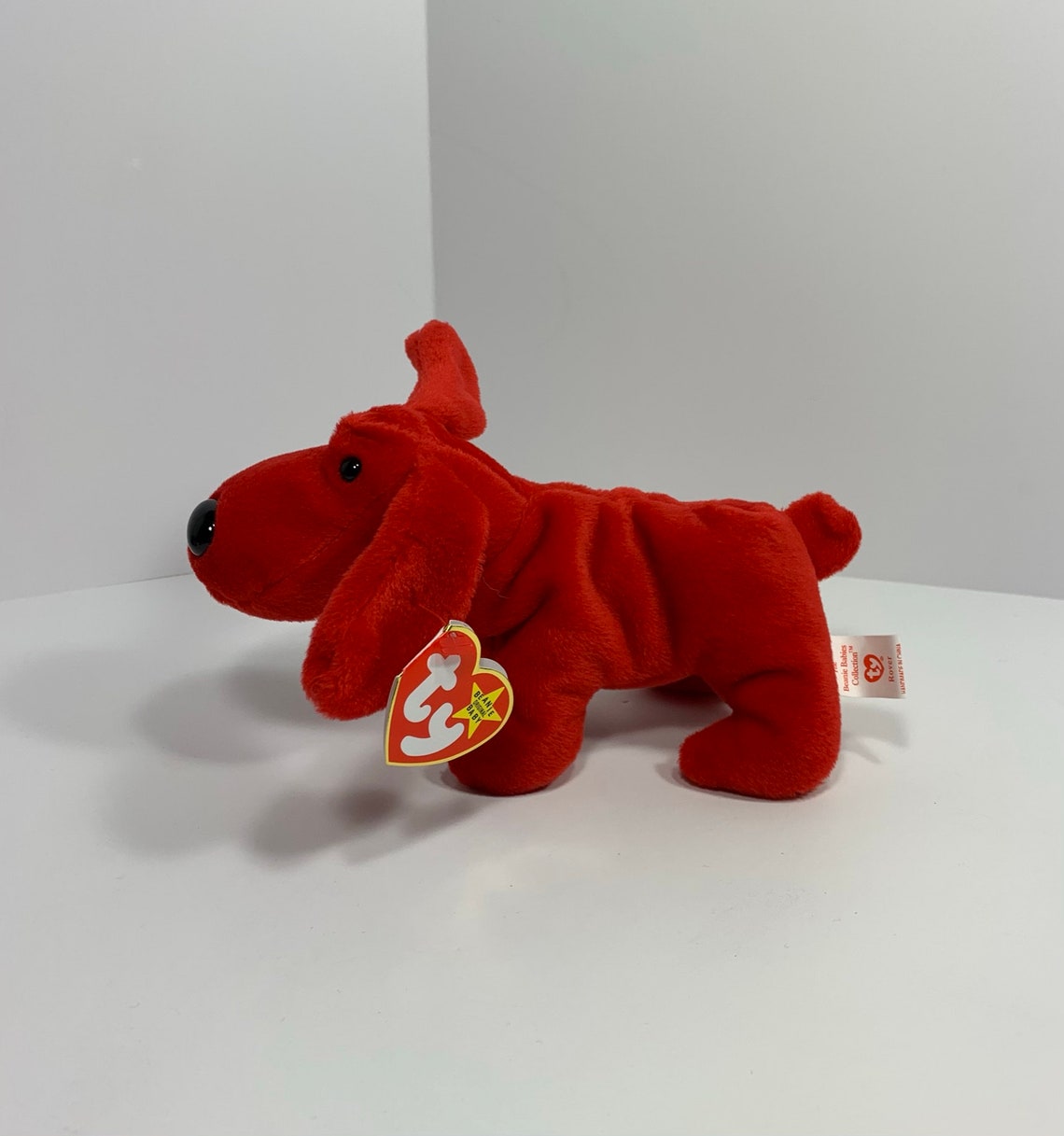 Ty Original Beanie Babies ROVER the Red Dog First Edition w/ Etsy