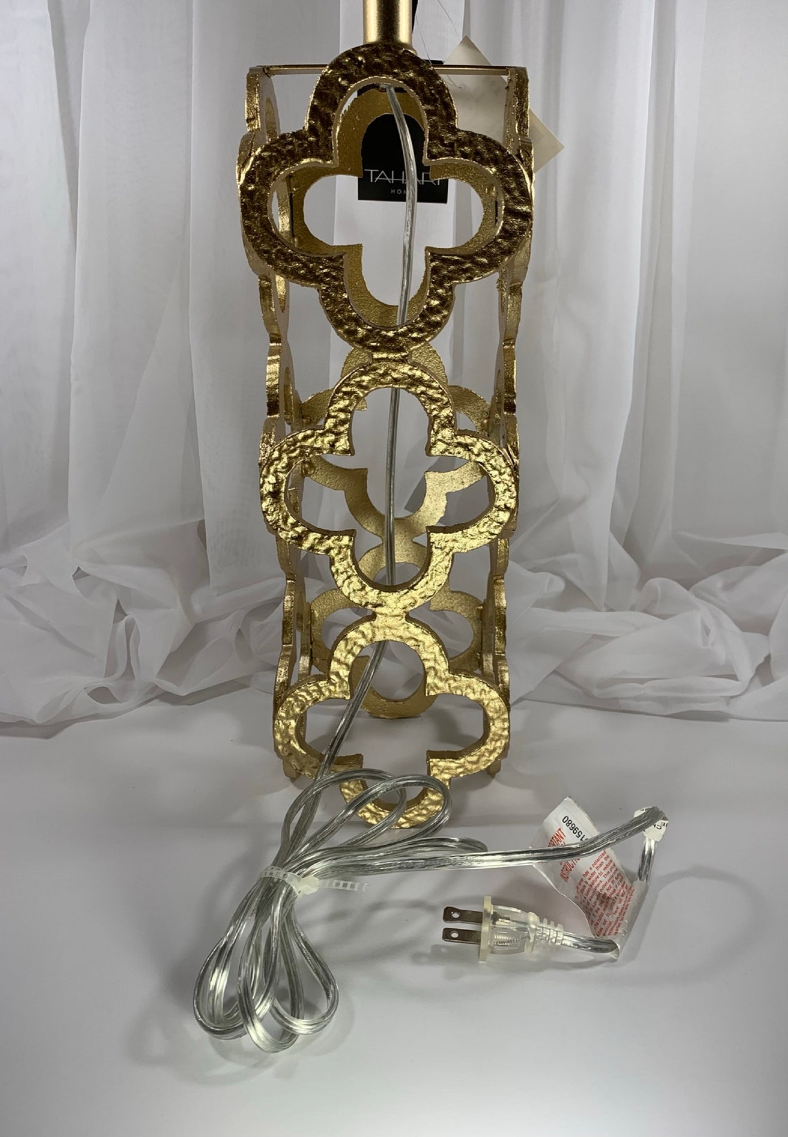 Unique Tahari Home Gold Toned Art Deco Table Lamps 2 Etsy