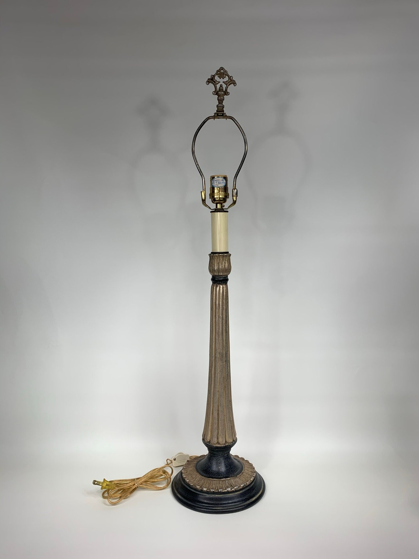 RARE KinderHarris Vintage Table Lamp Black and Champagne Etsy