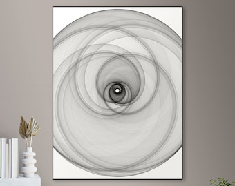Aizawa Attractor Print: Minimalist Math Abstract Art (Digital Download)