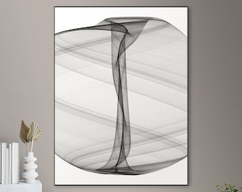Aizawa Attractor Art Print: Minimalist Chaos Poster (Digital Download)