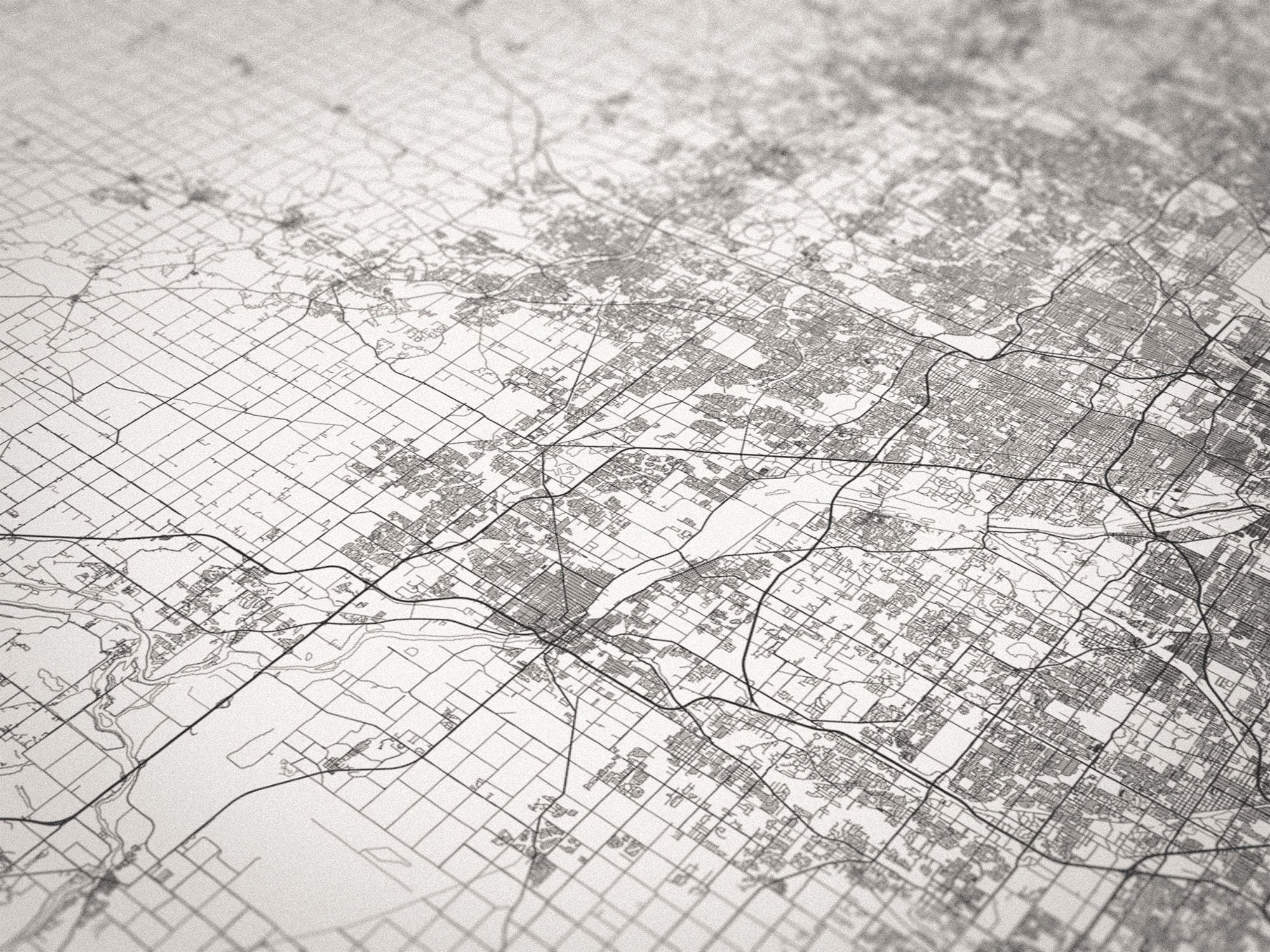 Every Road in California Map - Big Poster, Printable Digital Download ...