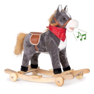 Rocking horse, rocking pony with sound, toddler toy