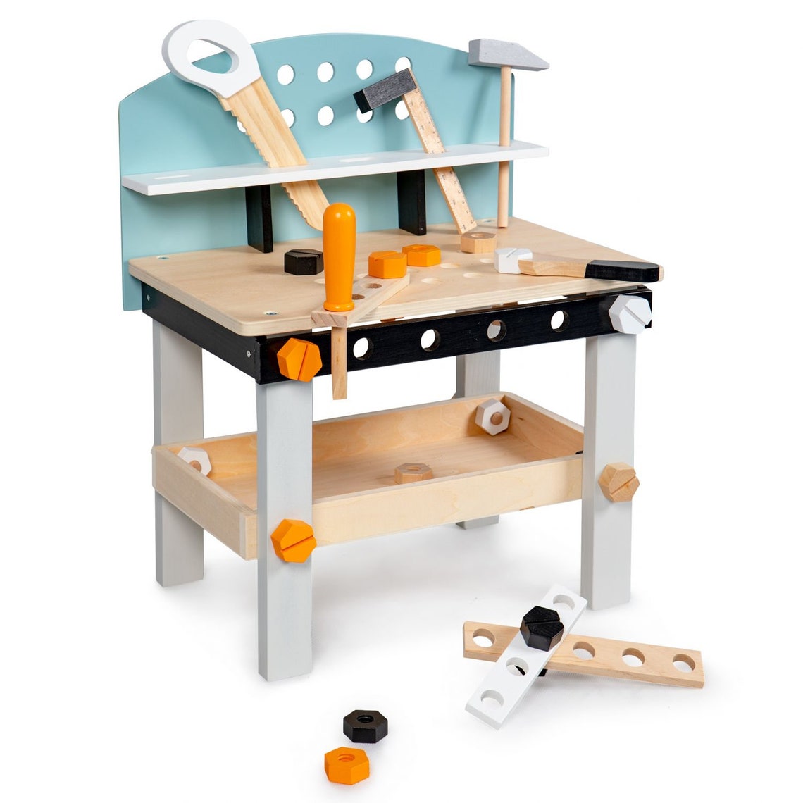 Wooden Tool Bench With Tools Wooden Workbench Wooden Toys - Etsy