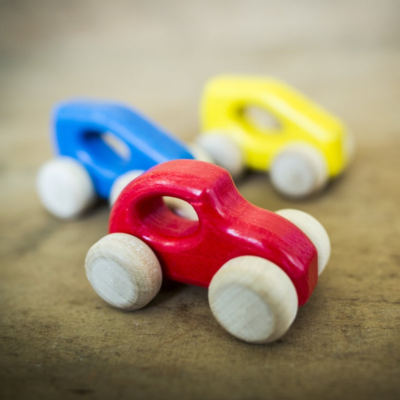 3 Wooden Toy Cars Eco Toy Cars Etsy