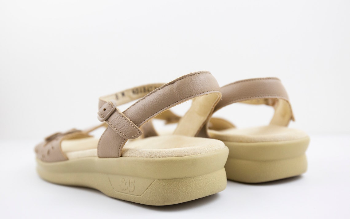 Vintage Beige Sandals Size 8 US Women's Etsy